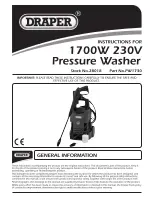 Предварительный просмотр 1 страницы Draper PW1730 Instructions Manual