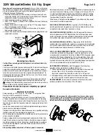 Предварительный просмотр 2 страницы Draper Silhouette/Series E Installation & Operating Instructions