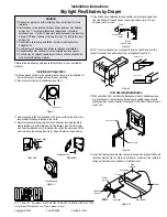 Предварительный просмотр 1 страницы Draper Skylight FlexShades Installation Instructions