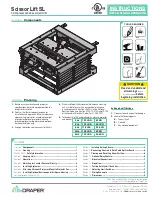 Draper SL Installation & Operation Instructions preview