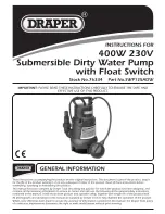 Draper SWP125ADW Instruction Manual предпросмотр