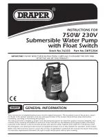 Предварительный просмотр 1 страницы Draper SWP220A Instructions For Use Manual