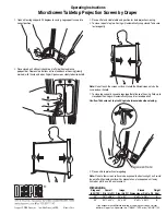 Предварительный просмотр 1 страницы Draper Tabletop Projection Screen MicroScreen Operating Instructions