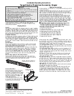 Preview for 1 page of Draper Targa Installation And Operating Instructions