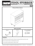 Preview for 3 page of Draper Tool Storage Instructions