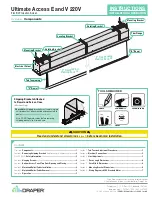 Preview for 1 page of Draper Ultimate Access E Instructions Installation & Operation