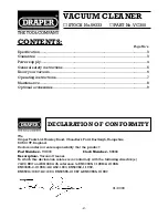 Preview for 2 page of Draper VC300 Instructions Manual