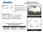 Draw tite 76154 Installation Instructions предпросмотр