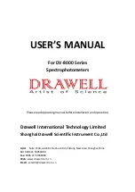 Предварительный просмотр 1 страницы Drawell DV-8000 Series User Manual