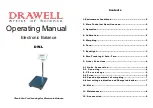 Drawell DW-L Operating Manual предпросмотр