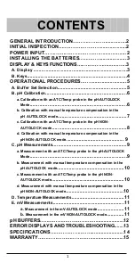 Предварительный просмотр 2 страницы Drawell DW-PH6175 Operating Manual