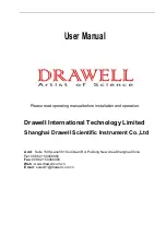 Drawell ZNHW-500ML User Manual предпросмотр