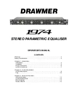 Drawmer 1974 Operator'S Manual предпросмотр