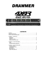 Drawmer 4X4R Owner'S Manual предпросмотр