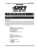 Preview for 3 page of Drawmer 4X4R Owner'S Manual