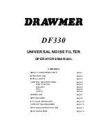 Drawmer DF330 Operator'S Manual предпросмотр