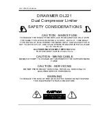 Preview for 3 page of Drawmer DL120 Operator'S Manual