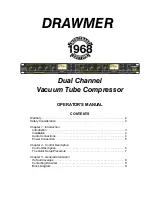 Предварительный просмотр 1 страницы Drawmer DL221 Operator'S Manual