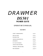 Drawmer DS501 Operator'S Manual preview