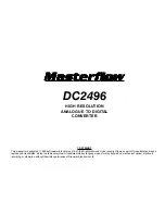 Drawmer Masterflow DC2496 Owner'S Manual preview