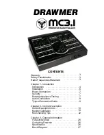 Предварительный просмотр 1 страницы Drawmer MC 3.1 Manual