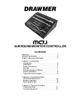 Предварительный просмотр 1 страницы Drawmer MC7.1 Manual