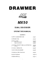 Предварительный просмотр 1 страницы Drawmer MXPRO-50 Operator'S Manual