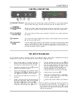 Preview for 7 page of Drawmer SP2120 Operator'S Manual