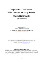 Draytek 2ABB012F EU Quick Start Manual preview