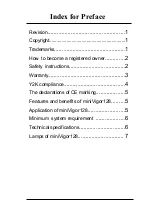 Preview for 1 page of Draytek miniVigor128 Quick Reference Manual