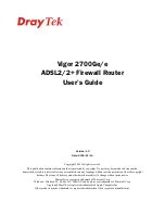 Preview for 2 page of Draytek Vigor 2700e User Manual