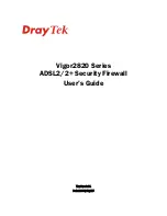 Draytek Vigor 2820 Series User Manual preview