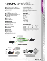 Preview for 2 page of Draytek Vigor 2910 Specifications