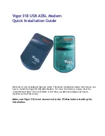 Preview for 1 page of Draytek Vigor 318 Quick Installation Manual