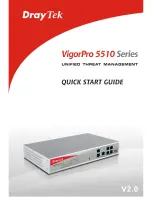 Draytek Vigor 5510Gi Quick Start Manual preview