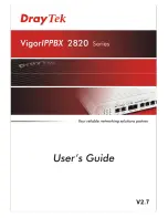 Preview for 1 page of Draytek Vigor IPPBX 2820n User Manual