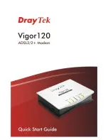 Draytek Vigor120 Series Quick Start Manual preview