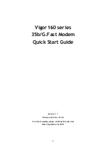 Preview for 2 page of Draytek Vigor160 Series Quick Start Manual