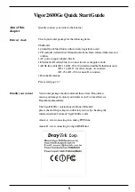 Preview for 5 page of Draytek Vigor2600Ge Introduction Manual