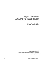 Preview for 2 page of Draytek Vigor2762 series User Manual