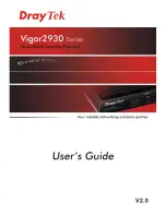 Draytek Vigor2930 Series User Manual предпросмотр