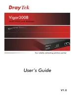 Draytek Vigor300B User Manual preview
