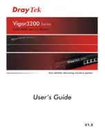 Draytek Vigor3200 Series User Manual предпросмотр