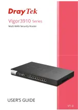 Предварительный просмотр 1 страницы Draytek Vigor3910 Series User Manual