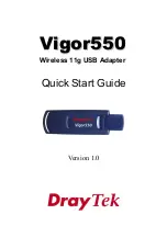 Предварительный просмотр 1 страницы Draytek Vigor550 Quick Start Manual