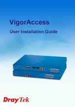 Предварительный просмотр 1 страницы Draytek VigorAccess User'S Installation Manual