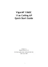 Draytek VigorAP 1060C Quick Start Manual предпросмотр