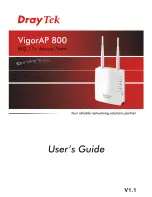 Draytek VigorAP 800 User Manual preview