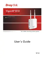 Preview for 1 page of Draytek VigorAP 810 User Manual