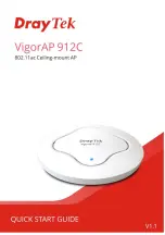 Предварительный просмотр 1 страницы Draytek VigorAP 912C Quick Start Manual